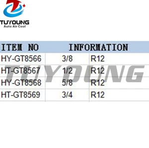 auto air conditioning fitting Aluminium #6 #8 #10 #12