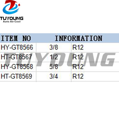 auto air conditioning fitting Aluminium #6 #8 #10 #12
