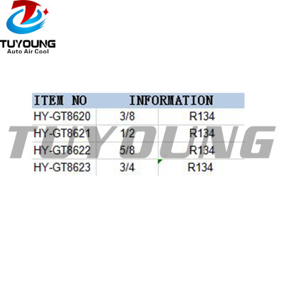 auto air conditioning fitting Aluminium #6 #8 #10 #12