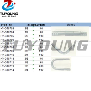 Car air conditioning fitting Aluminium #6 #8 #10 #12