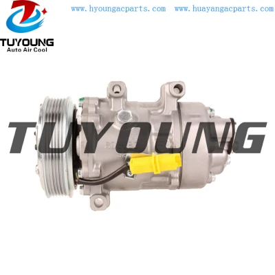 HY-AC1423 SD6V12 1444 1444F auto ac compressors Peugeot 307 2.0 6453PF 9647213380 6453PE TSP0155411 67626 68626