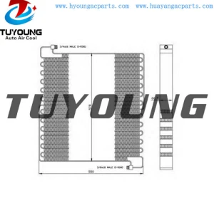 Auto A/C Condenser for Volvo truck VOE11007249 VOE11007721 11007249 11007721 size 510* 575* 65 mm