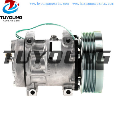 SD7H15 4302 4840 58798 5318 Auto A/C Compressor CATERPILLAR Case IH New Holland Tractor 183-5106 5011179 1835106 75R81134 RD5112360