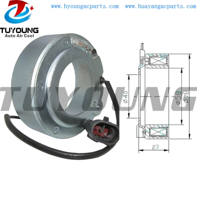 MSC60CAS Auto a/c compressor clutch coil for Mitsubishi Suzuki Swift SX4 78 x 58 x 40 x 27 mm AKC200A083A