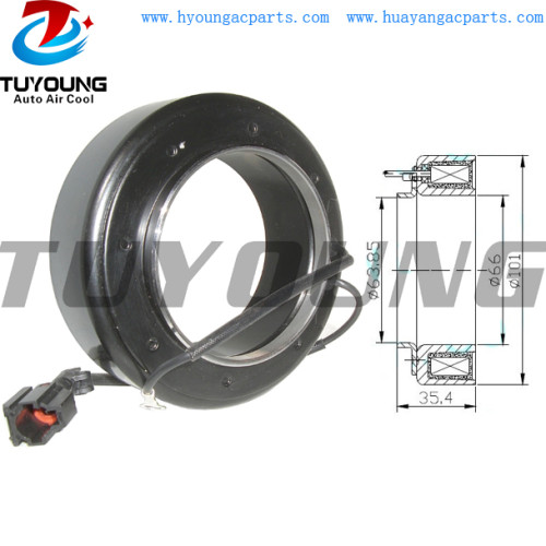 HS15 Auto ac compressor clutch coil for Hyundai Accent Sonata 97701-25200 101*66*63.8*35.4 mm
