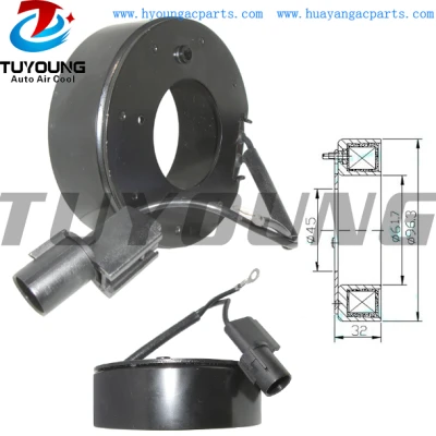 HS18 12V Auto A/C Compressor Clutch Coil for Mazda 3 5 CX-7 2.3 F500-RW7AA-01 96.3*61.7*45*32 mm