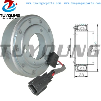 Calsonic Auto ac compressor clutch coil for Nissan 12V 100,9 x 66 x 40 x28mm