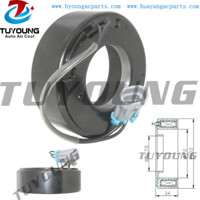 V5 Auto ac compressor clutch coil for OPEL Astra Omega 51810094 1135325 46525369 103*72*51.7*34 mm