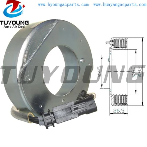 DELPHI 12V Auto ac compressor clutch coil for OPEL Insignia 2.0 Lift 92 x 60 x 45 x 26 mm