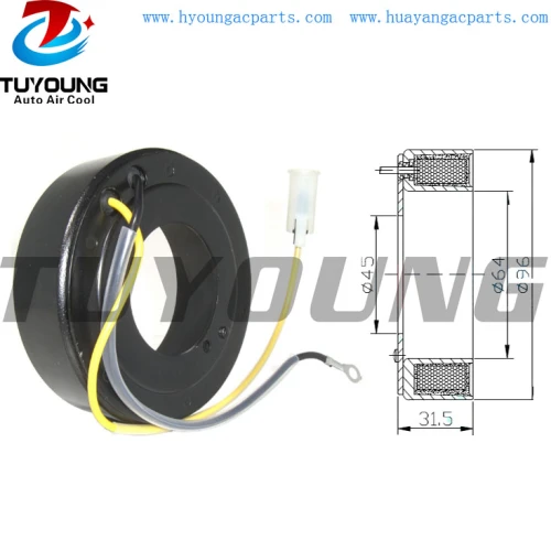 SD7H15 8176 24V Auto ac compressor clutch coil for Volvo TRUCK DAF size 96 x 64 x 45 x 32mm 8191892