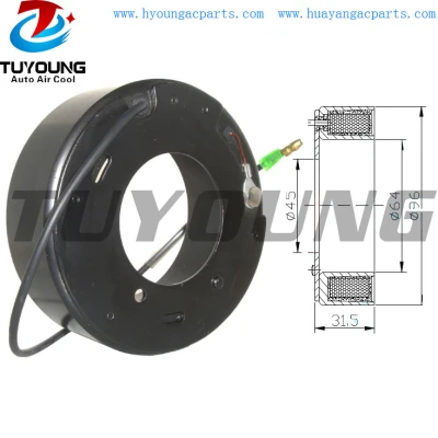 SD7H15 8230 12V Auto AC compressor clutch coil for VOLVO S40 1.9 1997- size 96 x 65 x 45 x 32mm
