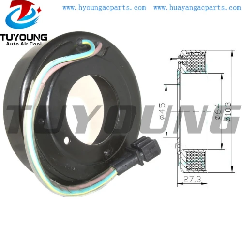 SD7V16-1162 Auto ac compressor clutch coil for VW Seat Skada 103 x 64 x 45 x 27.3 mm 1H0820803D