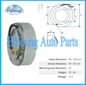 Pansonic Auto ac compressor clutch coil for Mazda size 96*64*42*33MM