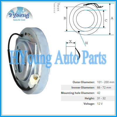 Pansonic Auto ac compressor clutch coil for Mazda size 122*66*42*32MM