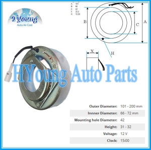 For Mazda 6 12 V Auto a/c Compressor clutch coil, size: 101(OD)*66(ID)*42(MHD)*32,5(H) MM