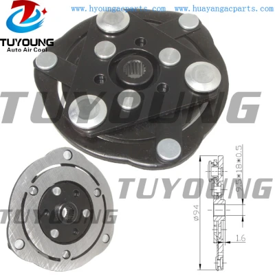 MSC60CAS Auto ac compressor clutch hub for SUZUKI Swift SX4 FIAT size 94*14*1.6 mm 95200-62JA0