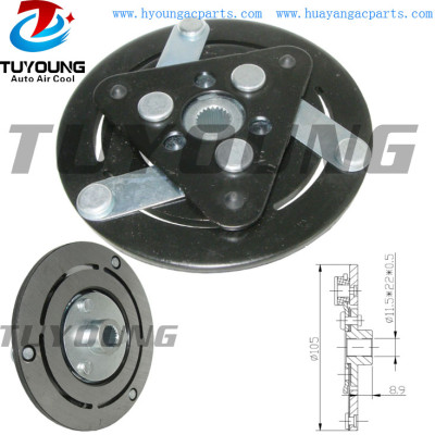 SD7C16 auto ac compressor clutch hub for Peugeot 407 508 607 Citroen C5 105*18*8.9 mm 9670022580