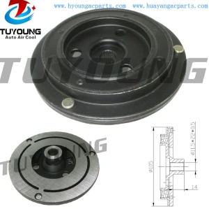 SANDEN SD7V16 auto A/C Compressor clutch hub size 105*30.2*14 mm