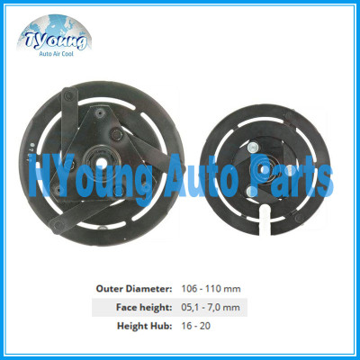 CWV615M Auto ac compressor clutch hub for NISSAN size: 110*16.5*6mm