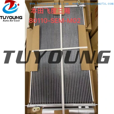 auto ac condenser for Honda Fit Sedan 80110-SEM-M02 80110SEMM02