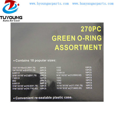 R134A Car Air Condition Rubber Ring O-Rings Seal/ AC Pipe Tool Joint Seal Rings