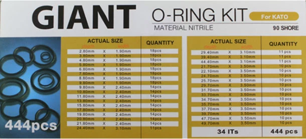 o-ring box Excavator seal Kit Series spare part for Komatsu Hitachi Daewoo Hyundai Kobelco Volvo Cat