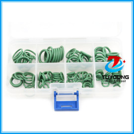 110Pcs GREEN Car Air Conditioning O-Ring Seal Set rubber o ring seal kit