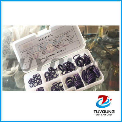 145 Pcs Kit Air Conditioning Car Auto Vehicle O Rings Repair