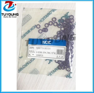 100 Pcs Kit Air Conditioning Car Auto Vehicle O-Ring Repair Size 6.07*1.78*2.75