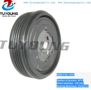 4pk 100mm Auto a/c Clutch for BMW E90 E60 520i 530d 730i 760i 64526917859-02 447180-6761 447220-9370
