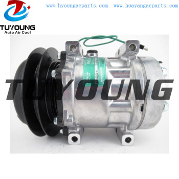 LC91V00001F1 SD7H13 7351 7359 auto a/c compressor NEW HOLLAND KOMATSU LINK-BELT KOBELCO CATERPILLAR TDKR151340S