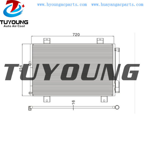Auto ac condenser for Toyota Highlander Kluger 3.5L 88460-48100 8846048100 Size 746*441*16 mm