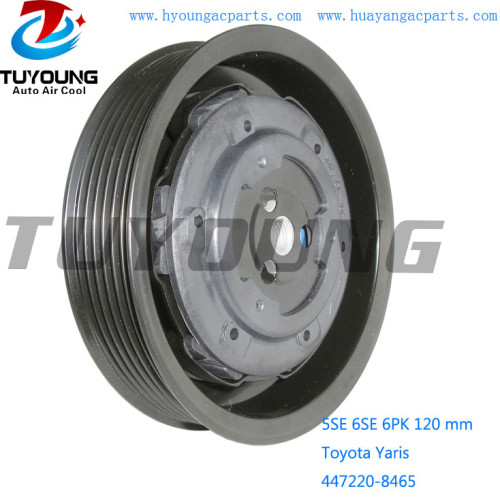 5SE 6SE 6PK 120 mm AC compressor clutch Toyota Yaris 447220-8465 447260-2034 88310-0D010 88310-0D070