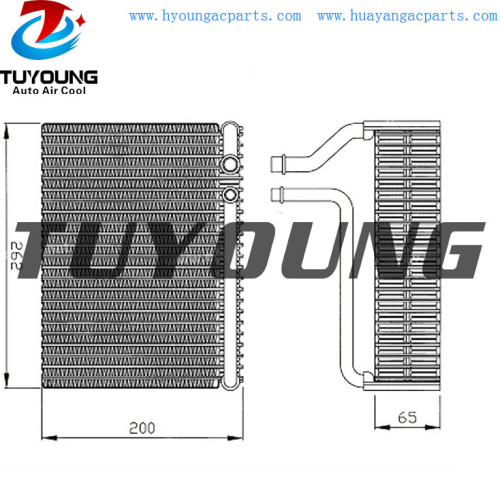 China factory wholesale Auto ac evaporator Cores for PEUGEOT 206  Citroen Xsara  Picasso 98-04   6444C6