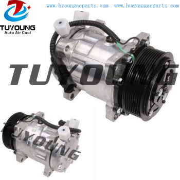 Sanden SD7H15 auto ac compressor for John Deere Kopie Liebherr Excavator AT196780  5700334