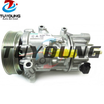 Sanden 6C12 1350F auto ac compressor Citroen C4 Peugeot 307 2.0 6453QP 9651911180 9659875980 9684960280