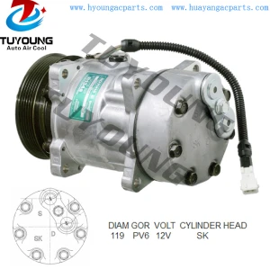 Sanden SD7H15 Auto aircon ac compressor  Citroen Xantia Fiat Ducato Peugeot 405 6453P9 9614674380
