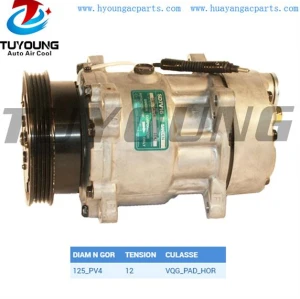 Sanden SD7V16 1143 1175 car a/c compressor Renault Megane 1.4 1.6 1997 7700272987 7701499820 8601537 TSP0155171 DCP23011 8FK351127-211 8FK351127-711