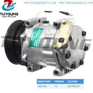 factory direct sale SD7H15 car a/c compressor RENAULT LAGUNA 2.2 D From 01.94 to 09.95  7700857907