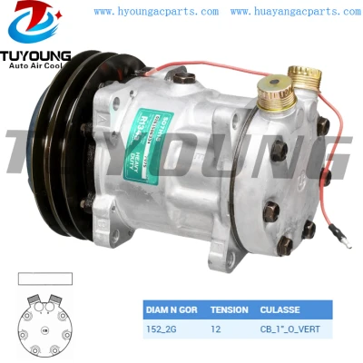 SD7H15  Auto aircon ac compressor  Claas MB Renault Agri 103 106 6259932 6259940 7700037805