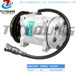 DAF CF SD7H15 Auto aircon ac compressor  1638737 1264800 1251063 1444295 51-0410-T  1334169 1444295 SANDEN 8182