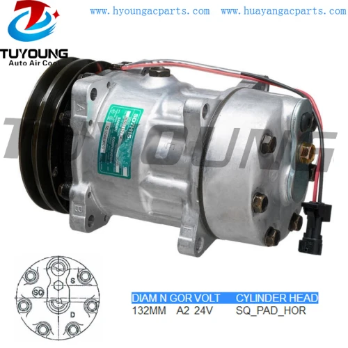 SD7H15 8081 auto ac compressors Renault VI 5010240457 5001845318 5010483009 8FK351135171 8FK351135671