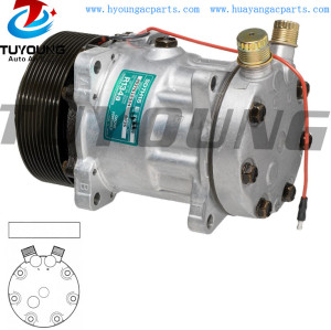 SD7H15 Auto aircon ac compressor  Case 03129547 3129547 125mm PV10 12 V
