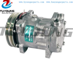 SD7H15 Auto aircon ac compressor  New Holland Case 5129685 5165549 5144781 2PK 12V