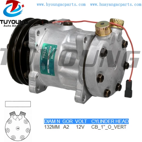 SD7H15 car aircon compressor New Holland Ford Fiat 71721691 71781734 7637982 7736048 7774059 82367336 5165548 5165549