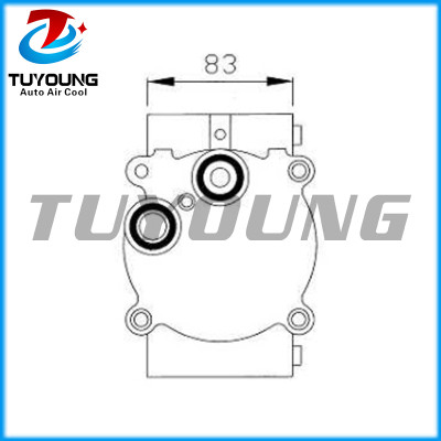 Factory direct sale  car aircon ac compressor for FORD 1108744 145mm PV6 12V