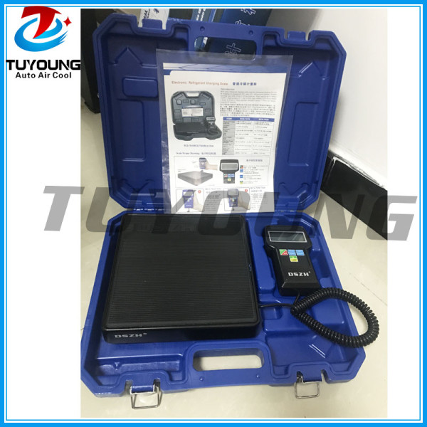Electronic refrigerant charging scale, LCD display / Max 100 kg and accuracy of +/-0,5% Reading