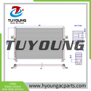 Auto air conditioner condenser hyundai H100 2.4 2.5 976064A000