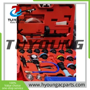Automotive air cooling system service aid/maintenance tools