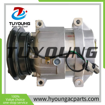 V5 Auto AC compressor for Hyundai Fork/Wheel/Crawler Excavator 11Q690040 11Q6-90041